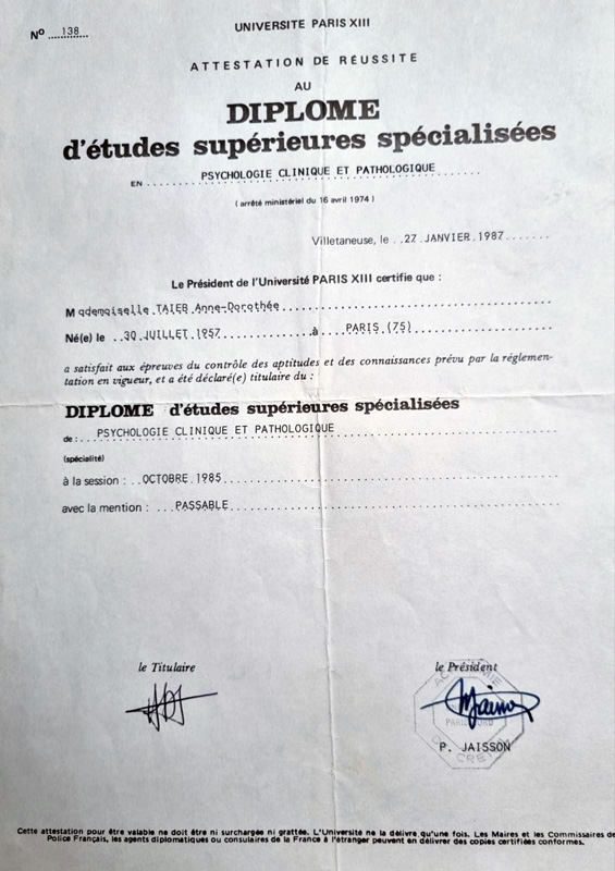 Diplôme d'études supérieures spécialisées